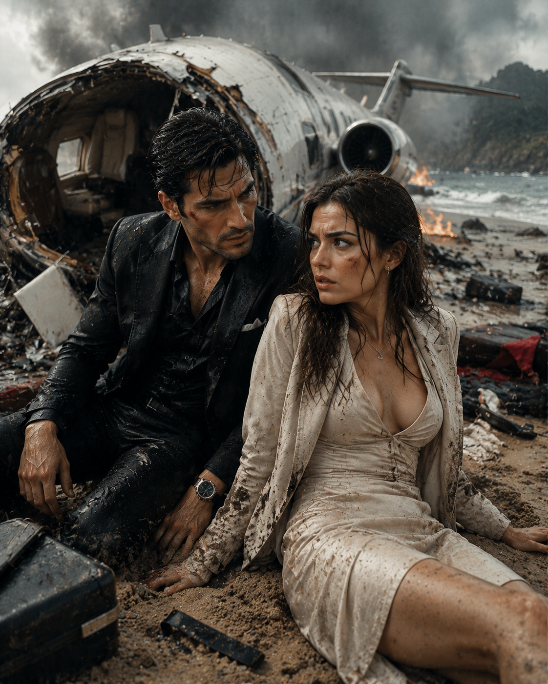 She survived the plane crash alongside the mafia boss she hated — but escaping him proved far more difficult.