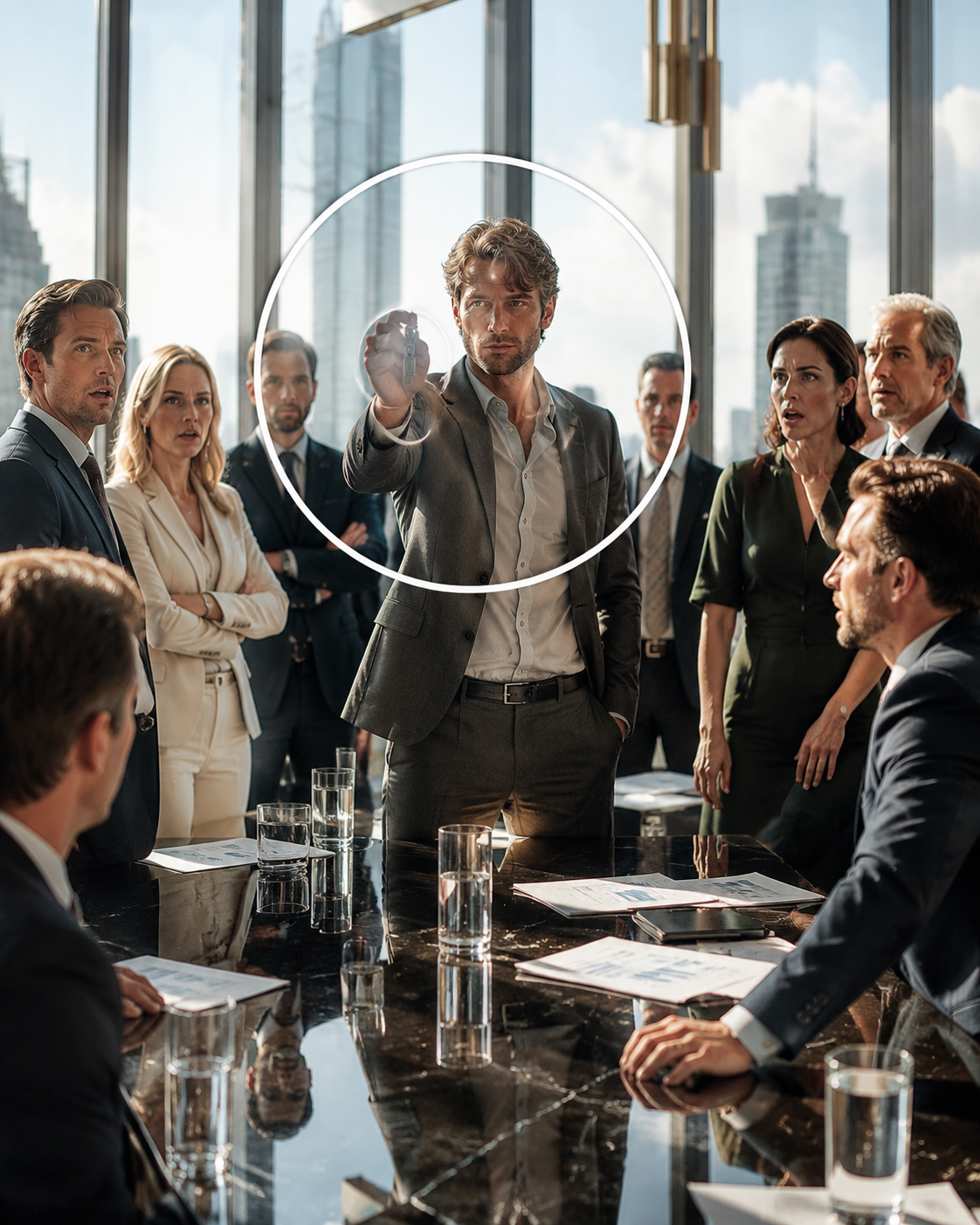 Everyone Saw Him as a Nobody in a Cheap Suit — Until He Revealed He Was the Man Who Created Everything They Were Fighting Over.