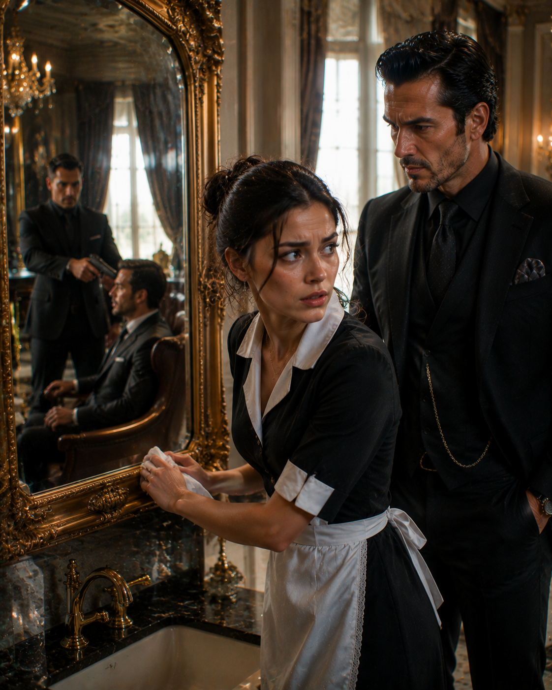 A Maid Spotted A Murder Plot In A Mirror Reflection — Then The Most Feared Crime Boss Trusted Her Over His Entire Security Team.