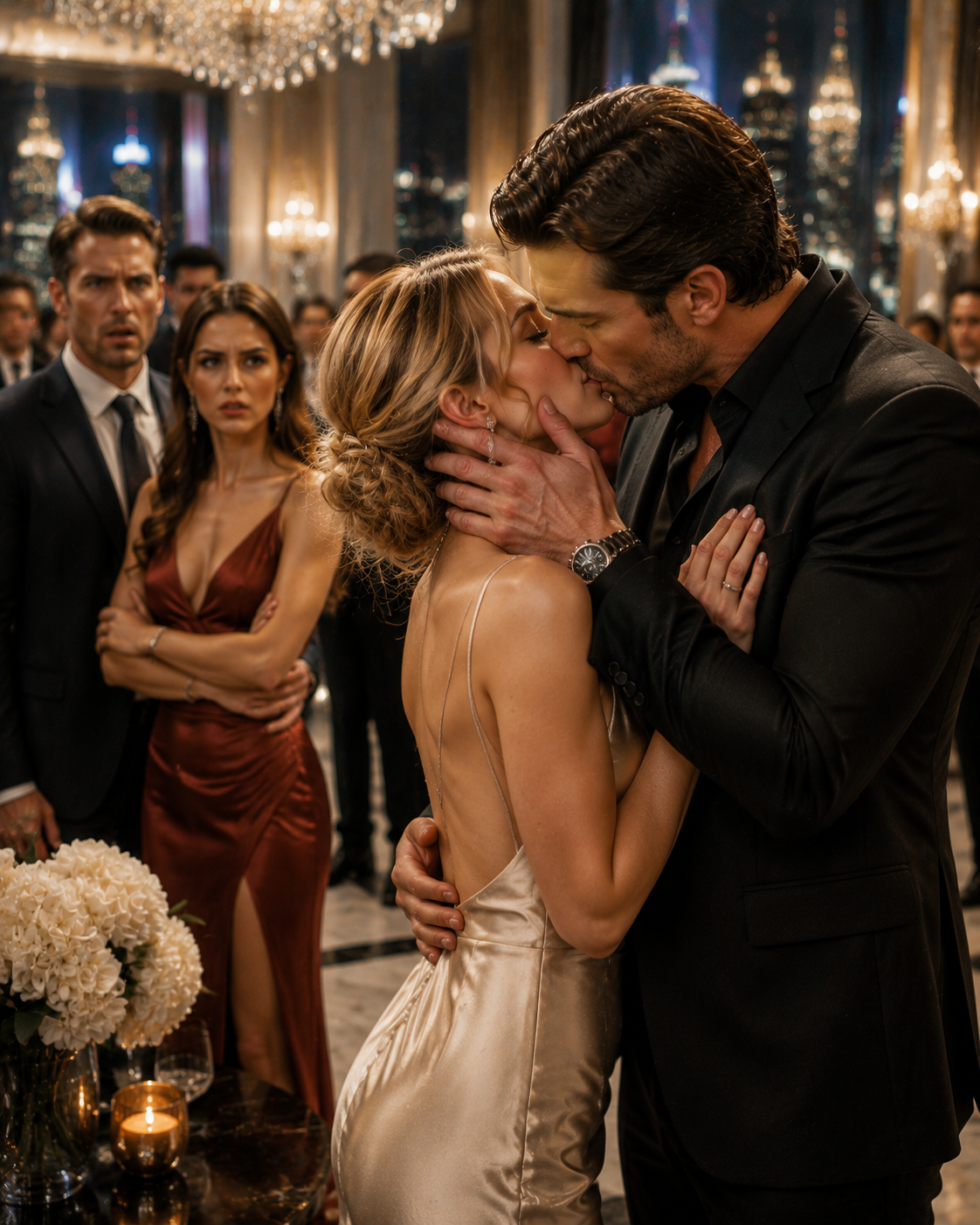 Her Ex Brought His Mistress to Humiliate Her — Then the Mafia Boss Kissed Her and Revealed He Had Been Watching Her Rise for Years.