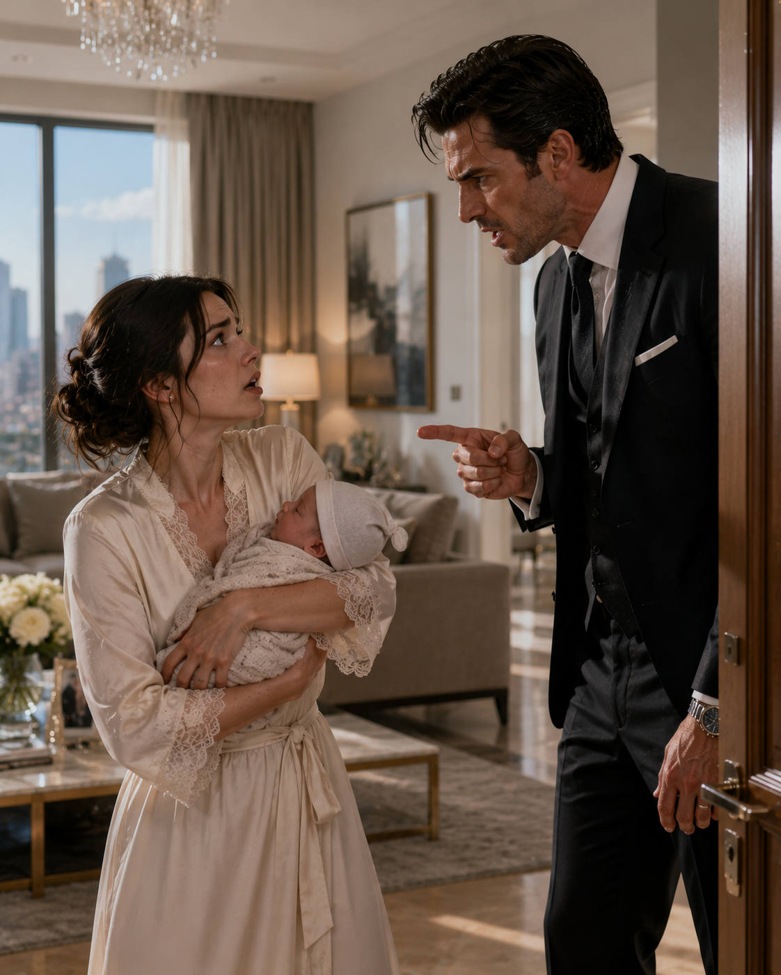 The Billionaire Stormed Into His Ex-Wife’s Home Demanding Answers — Then the Newborn in Her Arms Revealed He Had Been Betrayed by His Own Trusted Assistant.
